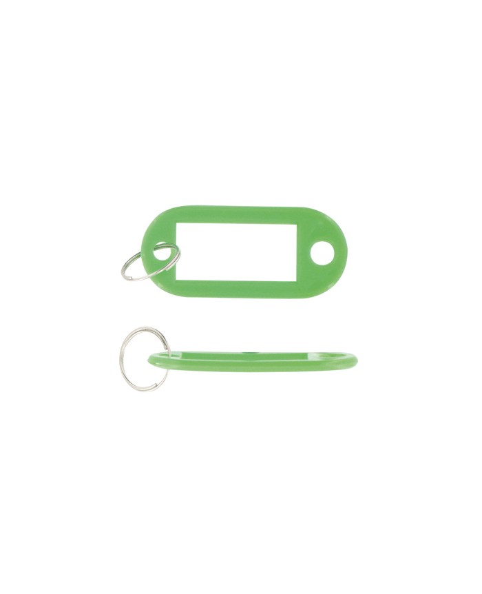 Porte clef vert avec étiquette - Porte clés Automobiles : Autosignalétique