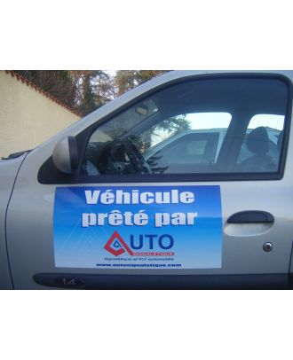 Publicité magnétique pour véhicules - Panneaux magnétiques :  Autosignalétique