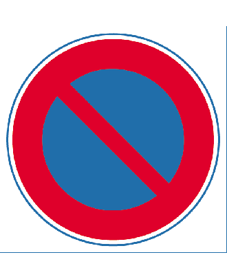 Autocollant interdiction de stationner - Autosignalétique