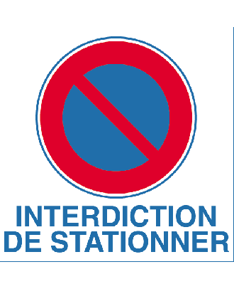 Panneau alu interdiction de stationner 2 - Autosignalétique